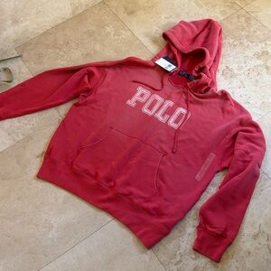 Ralph Lauren red Hoodie with POLO Logo